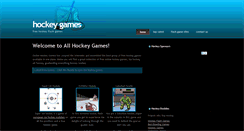 Desktop Screenshot of allhockeygames.com