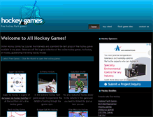 Tablet Screenshot of allhockeygames.com